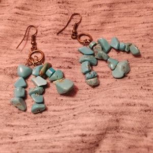 Turquoise stone earrings